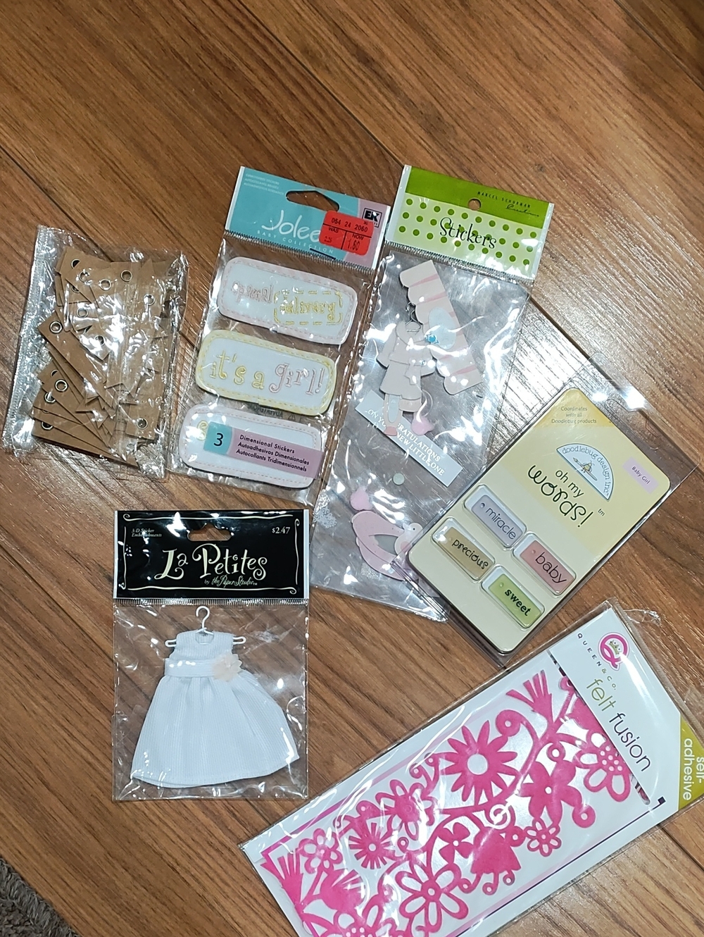 It's a Girl Baby-Themed Embellishments